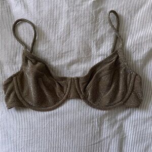 Jcrew bikini top in gold